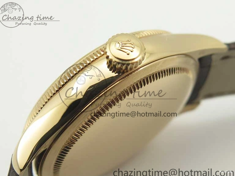 MiroTime 0123 Cellini Time 50509 RG MKF Best Edition White Dial Sticks Marker on Brown Leather Strap A3132 V SoftTouch 3405